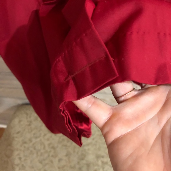 Weatherproof red pleated spring coat L - Picture 4 of 6